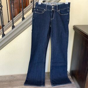 Paige H.H. Boot Cut Dark Blue Wash Jeans Size 26